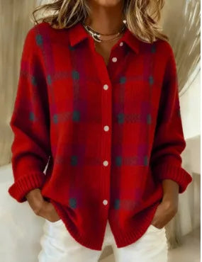 Cárdigan Olivia en rojo
