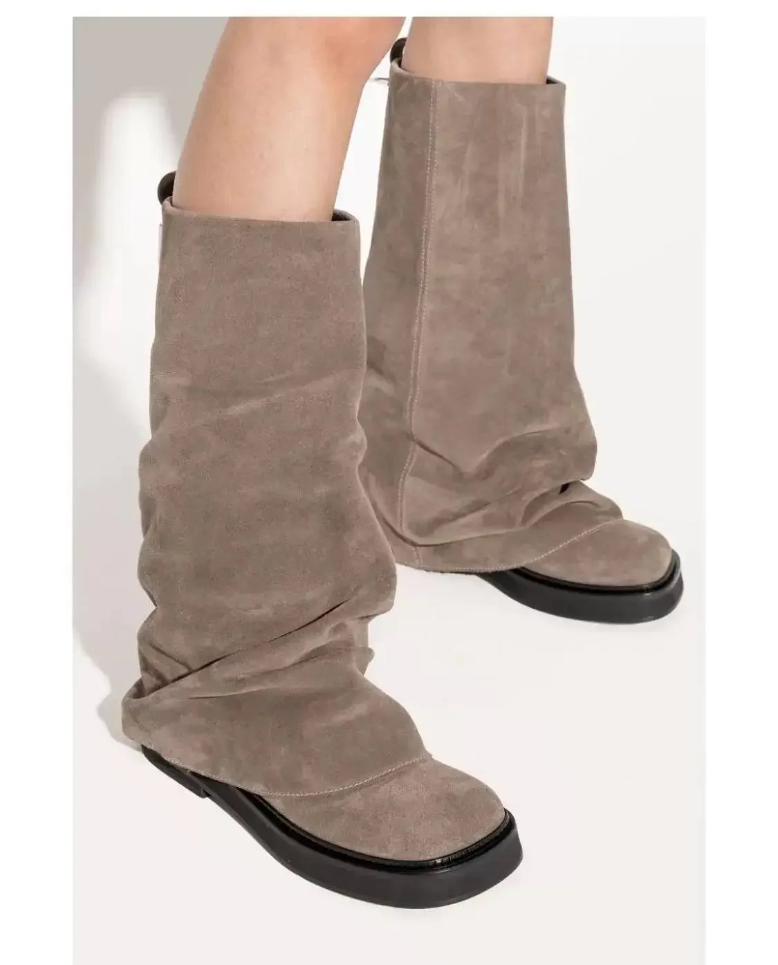 Botas altas slouch efecto ante