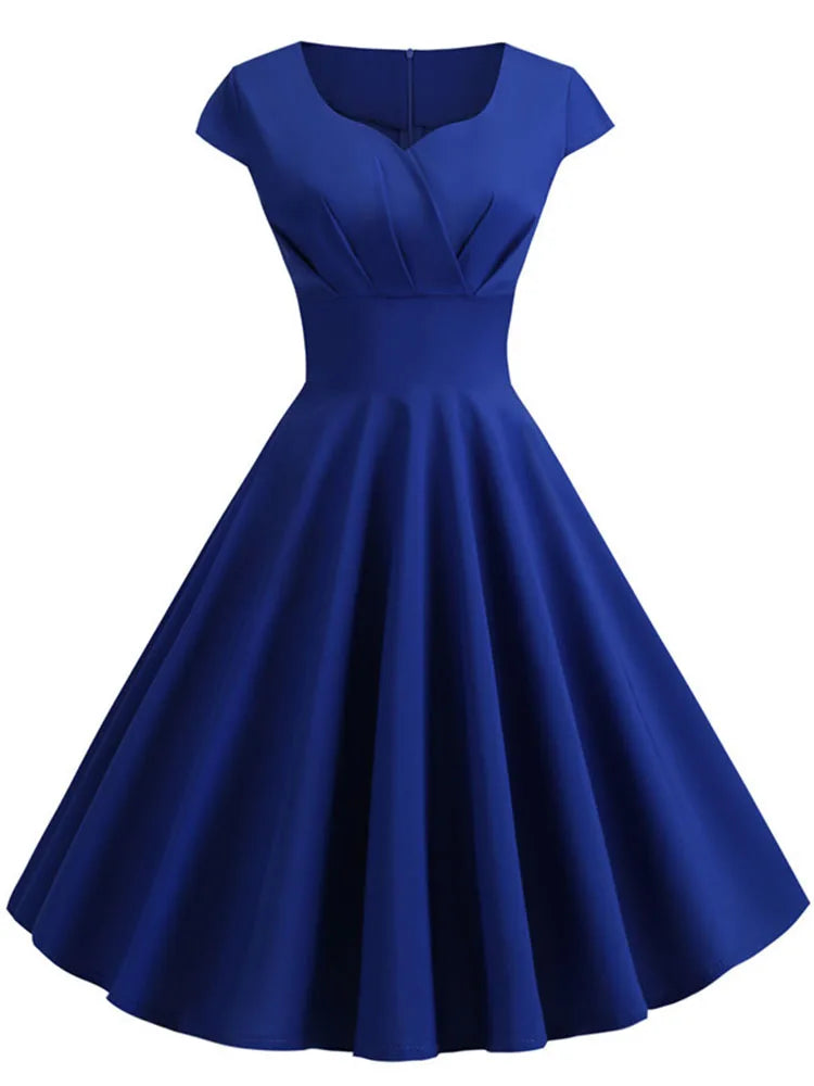 Vestido Aubrey en azul
