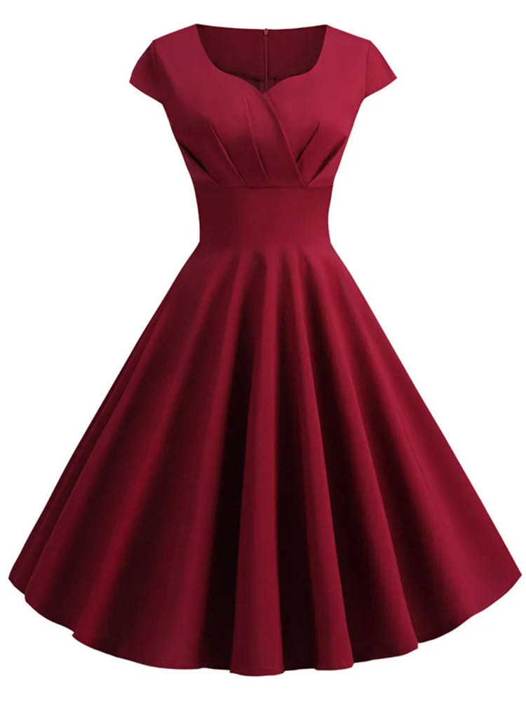 Vestido Aubrey en burdeos